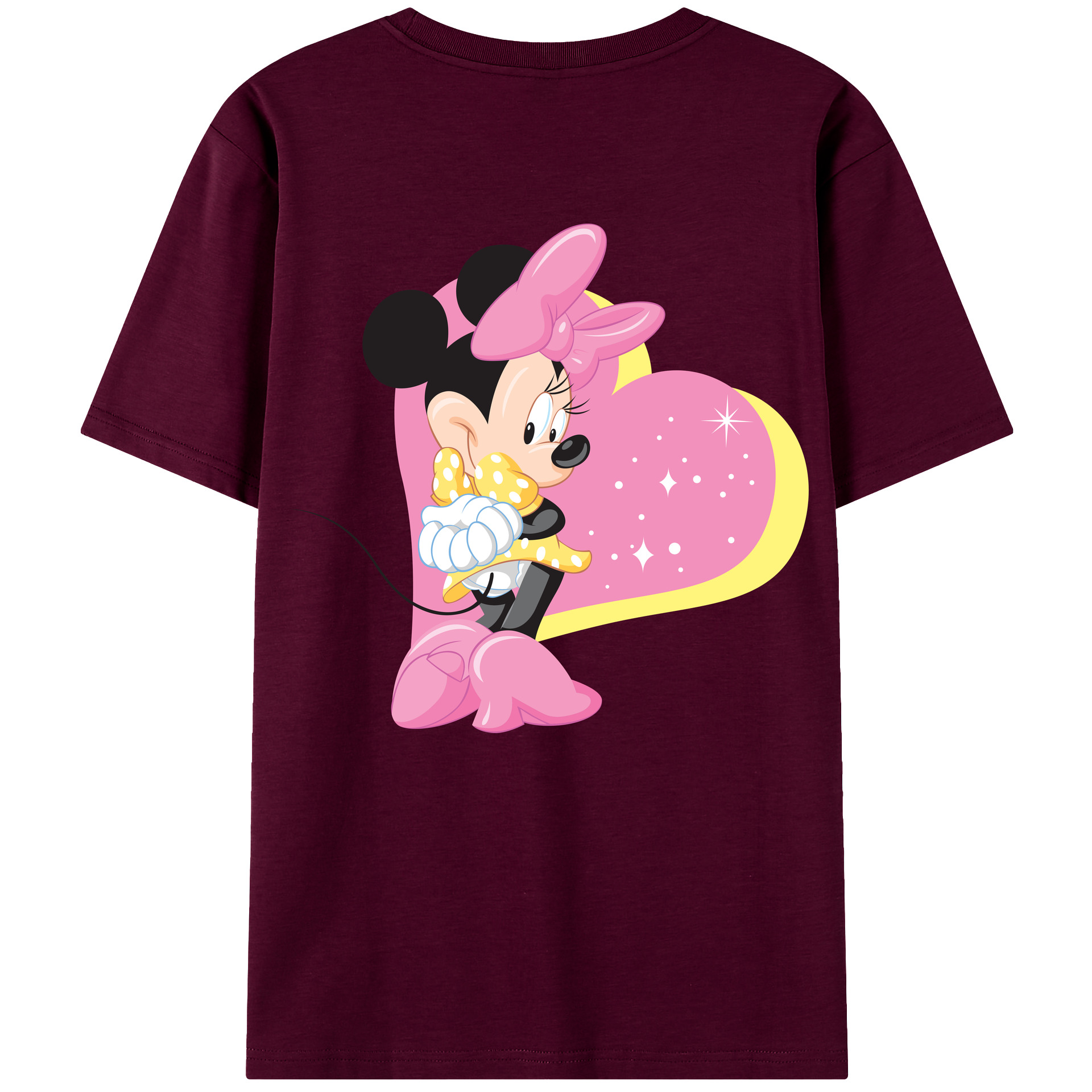（画像用） ミッキーマウス Mickey Mouse レディース半袖Tシャツ(バックプリント)